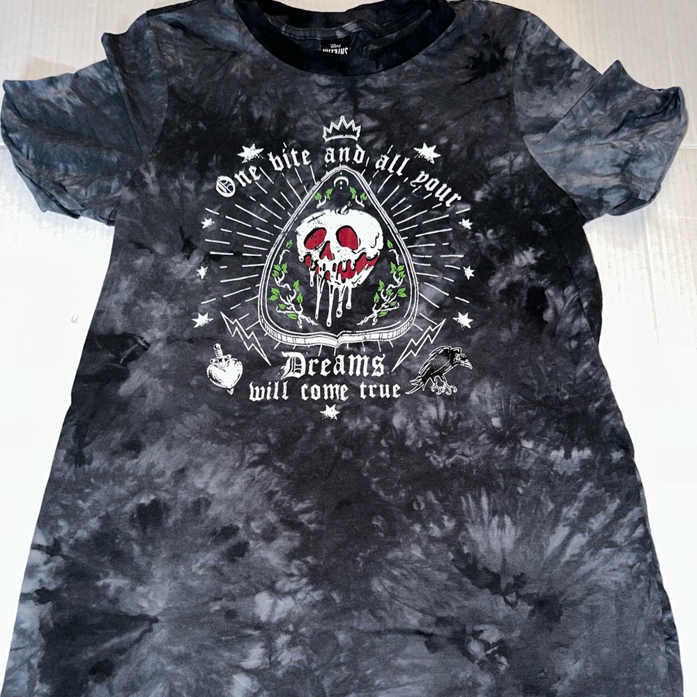 Disney villains poison apple long tie dye tee